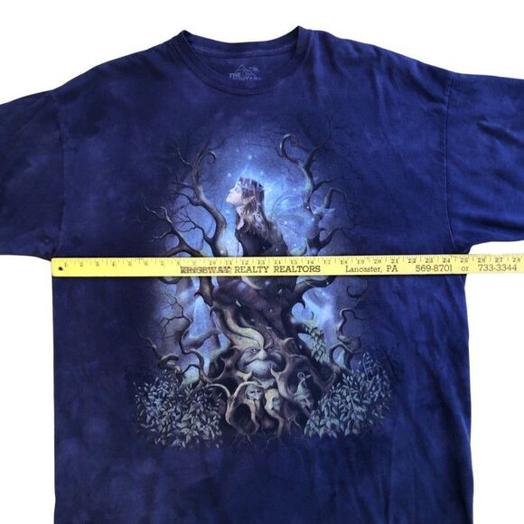 VTG The Mountain Fairy Tie Dye T-shirt Unisex Sz 2XL Dark Fantasy Elves Y2k USA - Picture 9 of 10